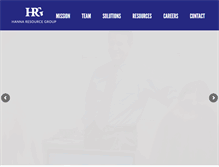 Tablet Screenshot of hannaresource.com